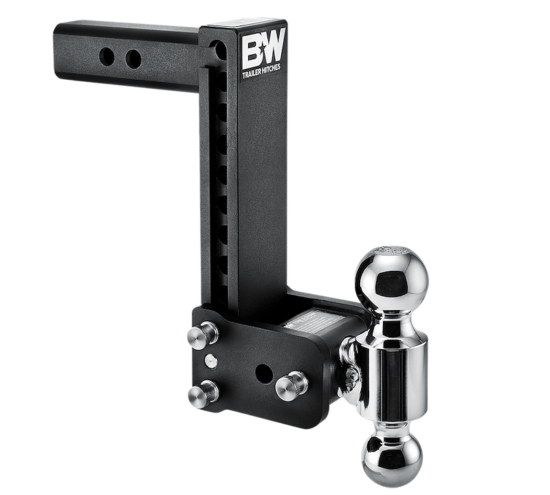 B&W Tow & Stow 2-Ball Mount - 2" Hitch - 9" Drop - 10K (BWTS10043B) front view