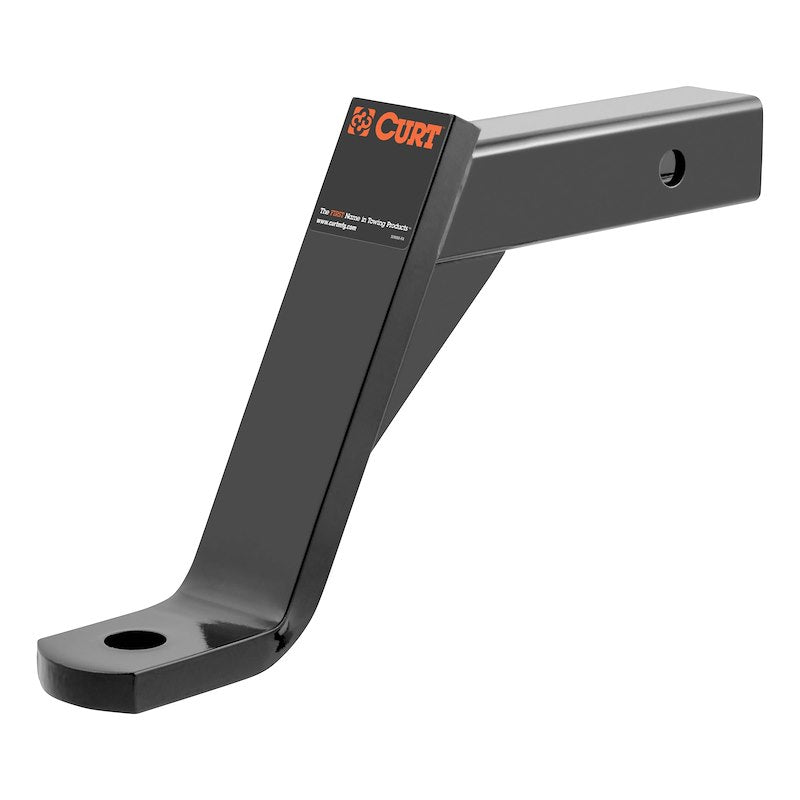 CURT 8" Drop Ball Mount for 2" Hitches - 11-1/2" Shank (C45090) side view