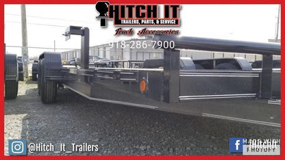2026 Tiger 83" x 16" Car Hauler Trailer | 7,000 lb Tandem Axles | Black | Wood Floor