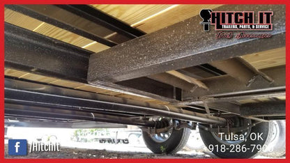 2026 Tiger 83" x 16" Car Hauler Trailer | 7,000 lb Tandem Axles | Black | Wood Floor