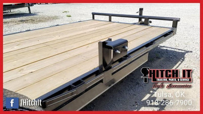 2026 Tiger 83" x 16" Car Hauler Trailer | 7,000 lb Tandem Axles | Black | Wood Floor