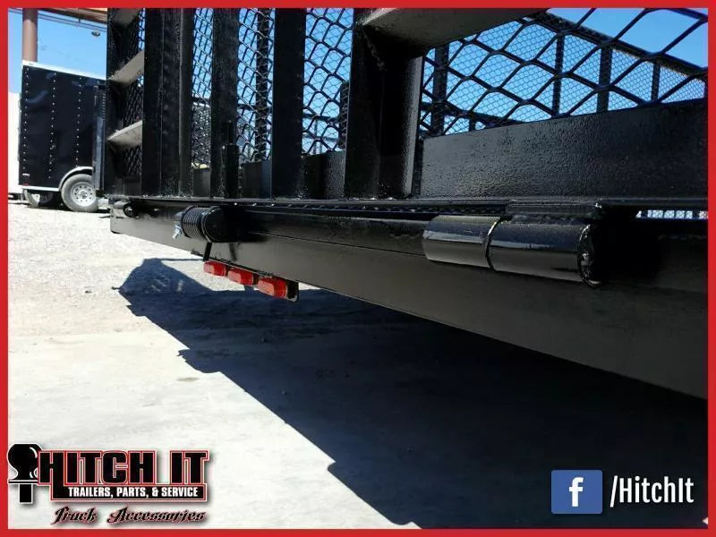 2026 Tiger 83" x 16" Landscape Trailer | 7,000 lb GVWR | Expanded Metal Sides | Black