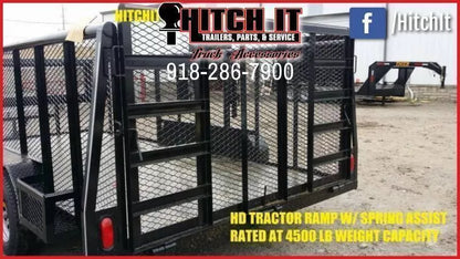 2026 Tiger 83" x 16" Landscape Trailer | 7,000 lb GVWR | Expanded Metal Sides | Black