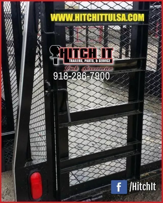 2026 Tiger 83" x 16" Landscape Trailer | 7,000 lb GVWR | Expanded Metal Sides | Black