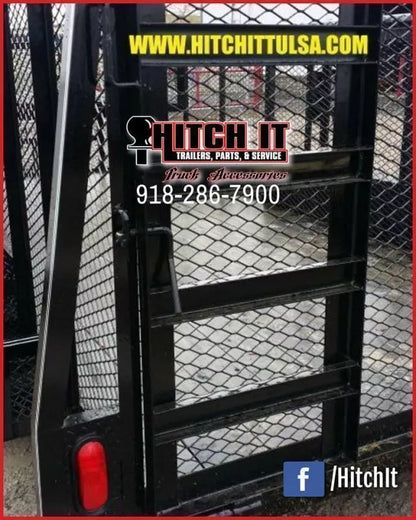 2026 Tiger 83" x 16" Landscape Trailer | 7,000 lb GVWR | Expanded Metal Sides | Black