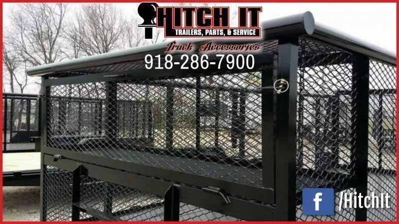 2026 Tiger 83" x 16" Landscape Trailer | 7,000 lb GVWR | Expanded Metal Sides | Black