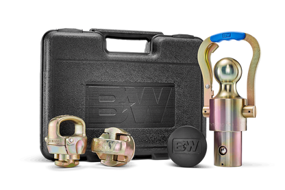 B&W OEM Gooseneck Ball and Safety Chain Kit for RAM (BWGNXA2062) front view