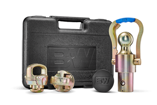 B&W OEM Gooseneck Ball and Safety Chain Kit for RAM (BWGNXA2062) front view
