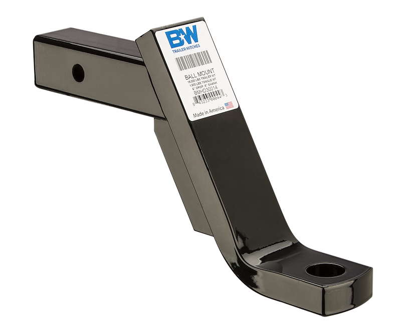 B&W Solid Ball Mount - 6" Drop - 16,000 lbs (BWHBMHD30014) front view