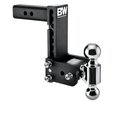 B&W Tow & Stow 2-Ball Mount - 2" Hitch - 7" Drop - 10K (BWTS10040B) front view