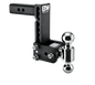 B&W Tow & Stow 2-Ball Mount - 2" Hitch - 7" Drop - 10K (BWTS10040B) front view