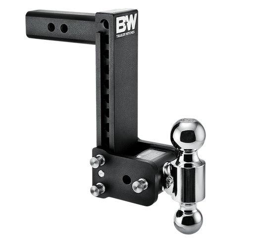 B&W Tow & Stow 2-Ball Mount - 2" Hitch - 9" Drop - 10K (BWTS10043B) front view