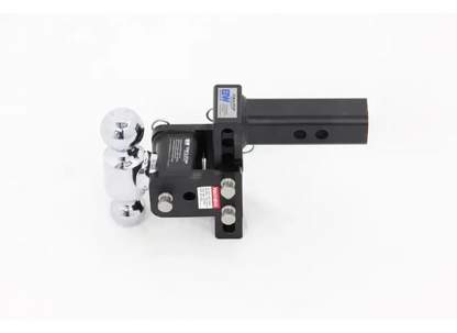 B&W Tow and Stow BWTS10037B dual ball mount side view