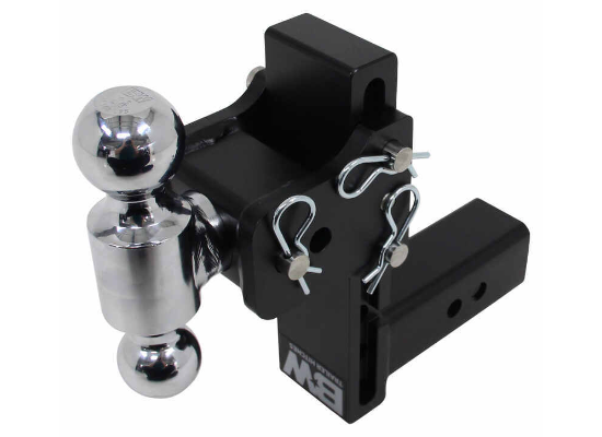 B&W Tow and Stow TS20040B dual ball mount 7.5 inch drop front view