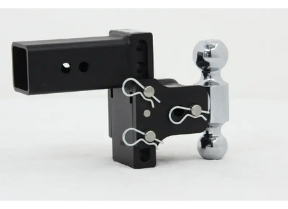 B&W Tow and Stow BWTS30037B dual ball mount side view