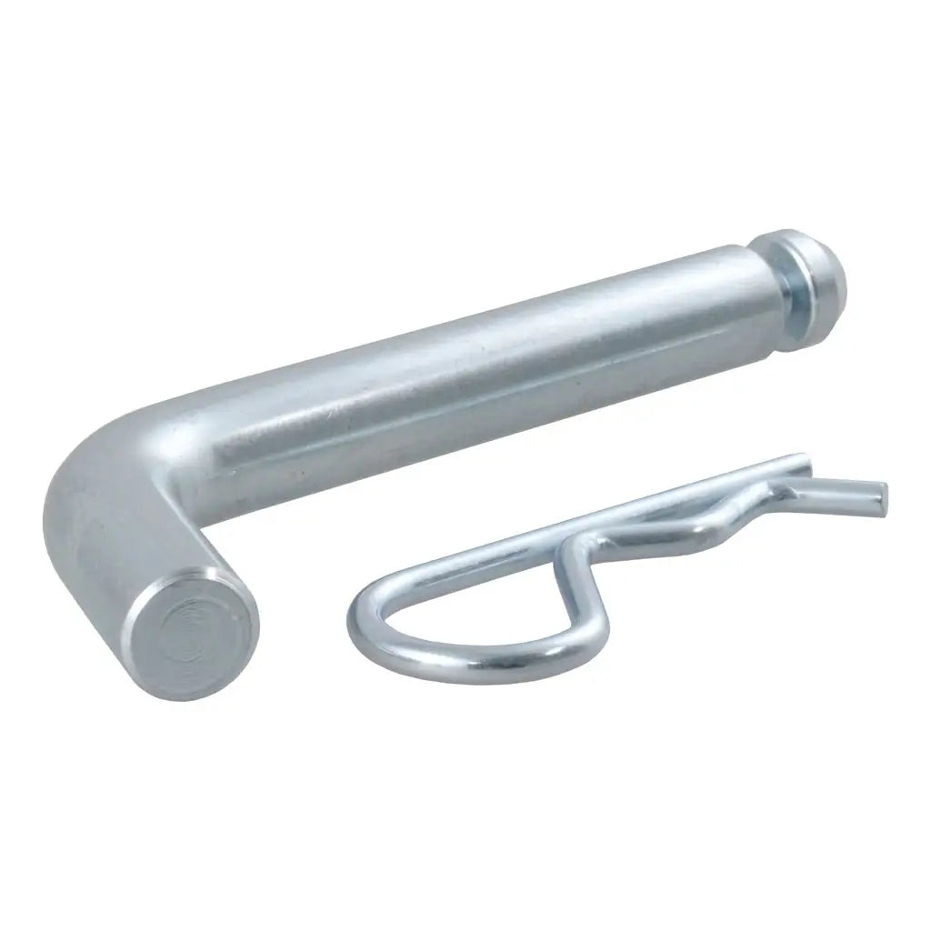 CURT 5/8 inch hitch pin with groove zinc 21582 front view