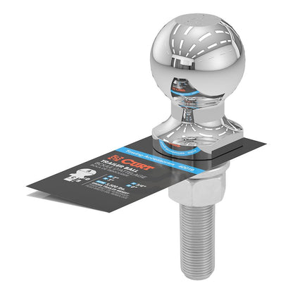 CURT 2" Hitch Ball - 3/4" x 3" Shank - 3,500 lbs (40019) front view