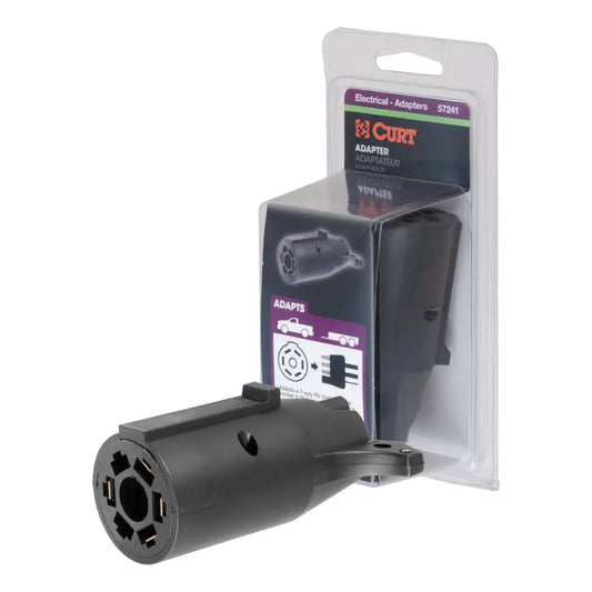CURT 57241 7-Way to 4-Way Flat Adapter