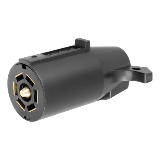 CURT 7-way RV blade connector plug trailer side 58140 front view