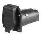 CURT 58150 7-Way RV Blade Socket - Vehicle Side, Black