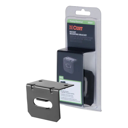 CURT connector mounting bracket for 4-way flat 58301 front view