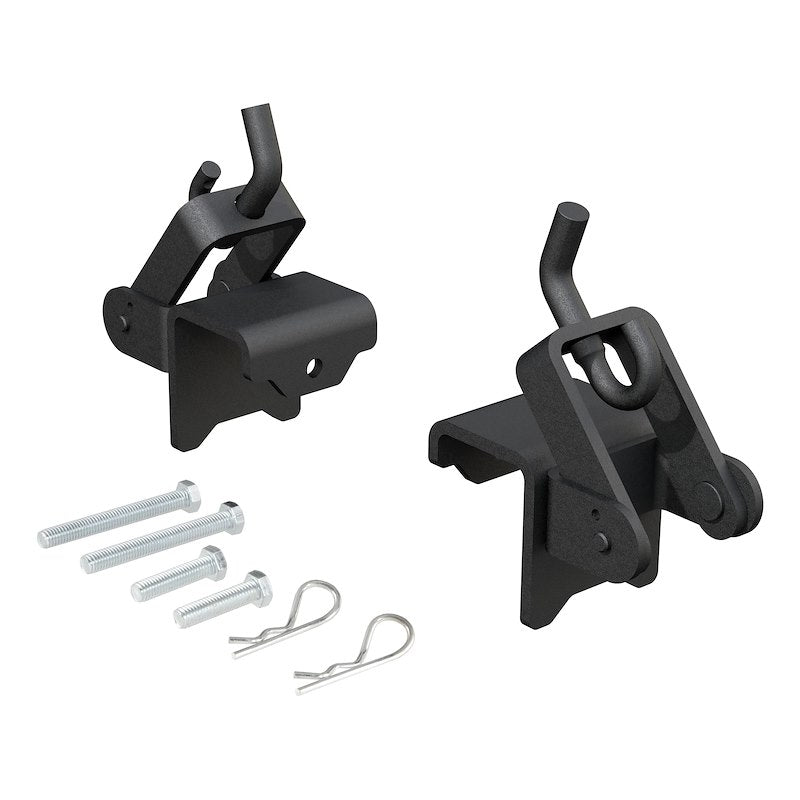 CURT Weight Distribution Hookup Brackets - Trailer Side - Set of 2 (C17208) front view