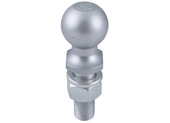 CURT 2" Hitch Ball - 1" x 3" Long Shank - 6,000 lbs (C40020) side view