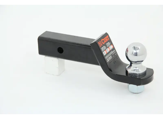 CURT loaded ball mount 2 inch drop with 2 inch ball C45036 side view