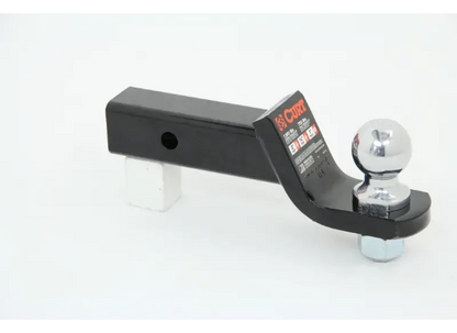 CURT loaded ball mount 2 inch drop with 2 inch ball C45036 side view
