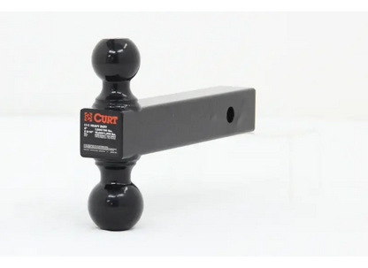 CURT Bi-Ball Mount with 2" and 2-5/16" Balls - 2" Hitch (C45660) front view