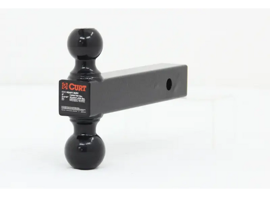 CURT Bi-Ball Mount with 2" and 2-5/16" Balls - 2" Hitch (C45660) front view