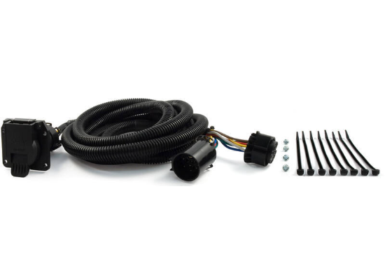 CURT 7-way OEM bed harness extension C56070 side view