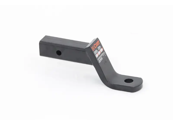 CURT Ball Mount for 2" Hitches - 2" Rise, 4" Drop - 7,500 lbs (C93KR) side view