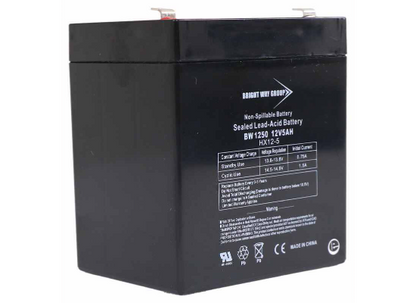 12V 5Ah breakaway battery 3801250 side view