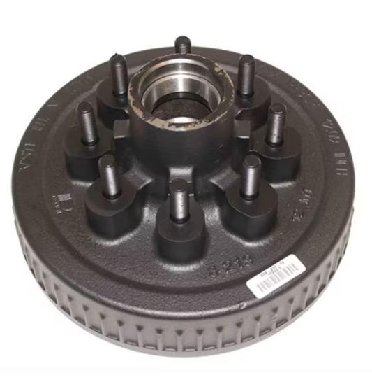 Dexter Hub & Drum - 7K, 8 on 6.5", #42 Spindle, Studs & Races