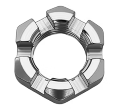 Dexter Spindle Castle Nut - 1"-14, 6-Castellation