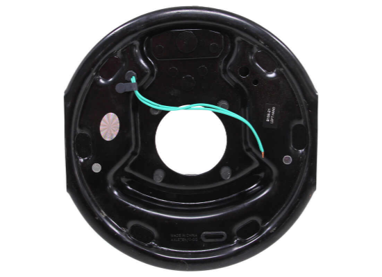 Electric brake assembly 10x2.25 left hand 3500 lb AKEBRK-35L front view