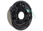 Electric brake assembly 10x2.25 right hand 3500 lb AKEBRK-35R front view