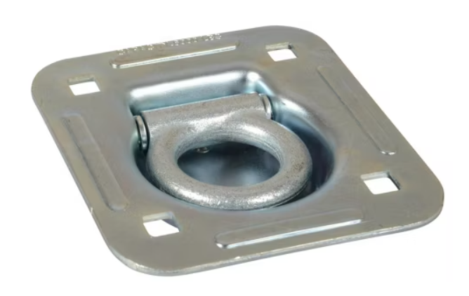 Recessed Floor D-Ring Kit - 6,000 lb, Zinc Plated