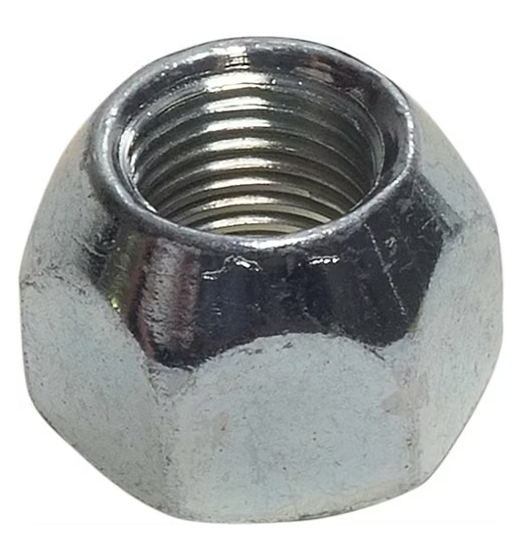 Hex wheel nut 60 degree cone 1/2-20 X1023R front view