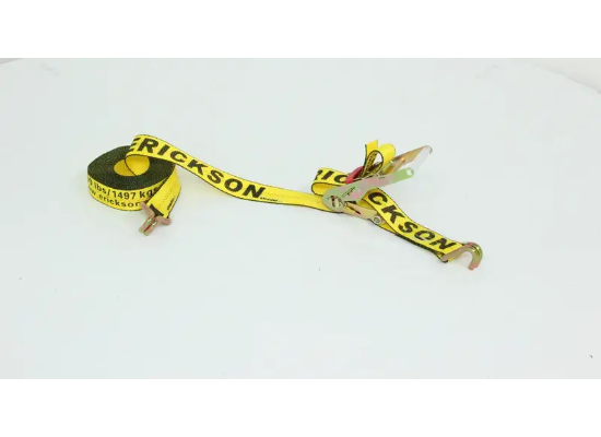 Erickson Ratchet Tie-Down Strap w/ Double J-Hooks - 2" x 30' - 3,300 lbs (58510) front view