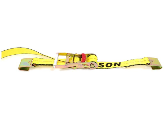 Erickson Ratchet Tie-Down Strap w/ Flat Hooks - 2" x 30' - 3,300 lbs (EM58500) side view