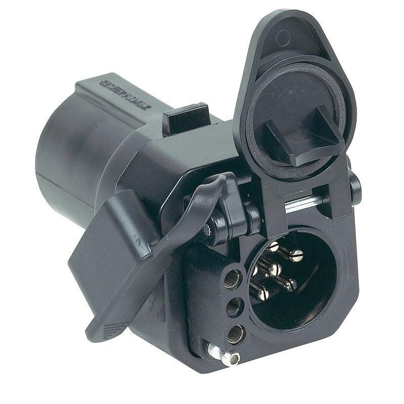 Hopkins Multi-Tow Adapter - 7-Way RV to 6-Pin & 4-Flat (47565B) side view