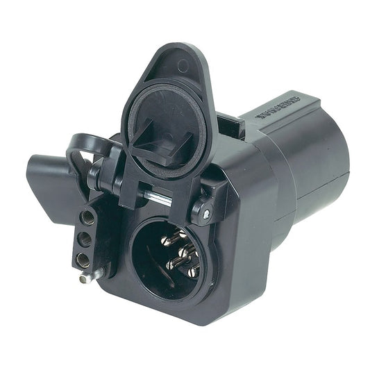 Hopkins Multi-Tow Adapter - 7-Way RV to 6-Pin & 4-Flat (47565B) front view