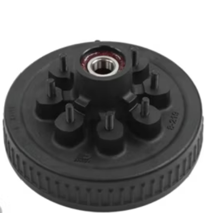 Pre-Greased Hub & Drum Kit - 8 on 6-1/2", 5.2K-7K Axle