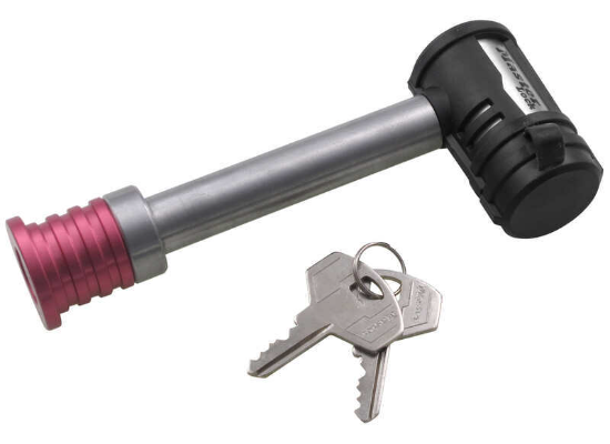 Master Lock 5/8 stainless steel receiver lock 1469DAT front view