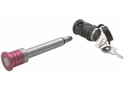Master Lock 5/8 stainless steel receiver lock 1469DAT side view