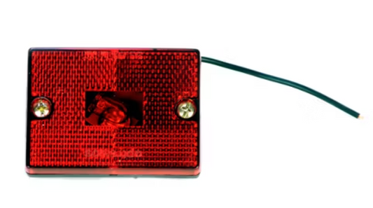 Optronics MC-36RB Clearance Marker Light - 2.875" Red Square
