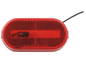 Optronics MC38RB Clearance/Marker Light - Oval Red w/ Reflector