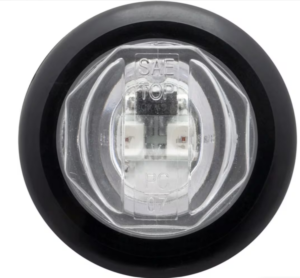 Optronics MCL11CAKB GloLight LED Marker - Clear Lens, Amber, 3/4"